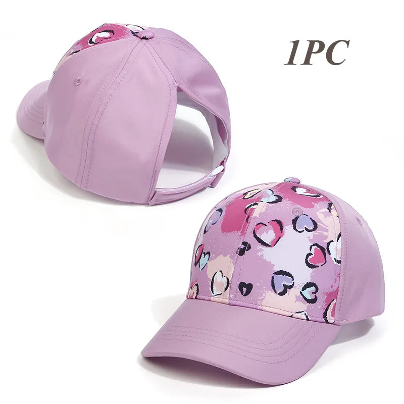 Casquettes de Baseball pour mère et enfant, accessoires d'été pour filles, chapeau de soleil, sport, voyage, pour enfants, réglable 53/56cm