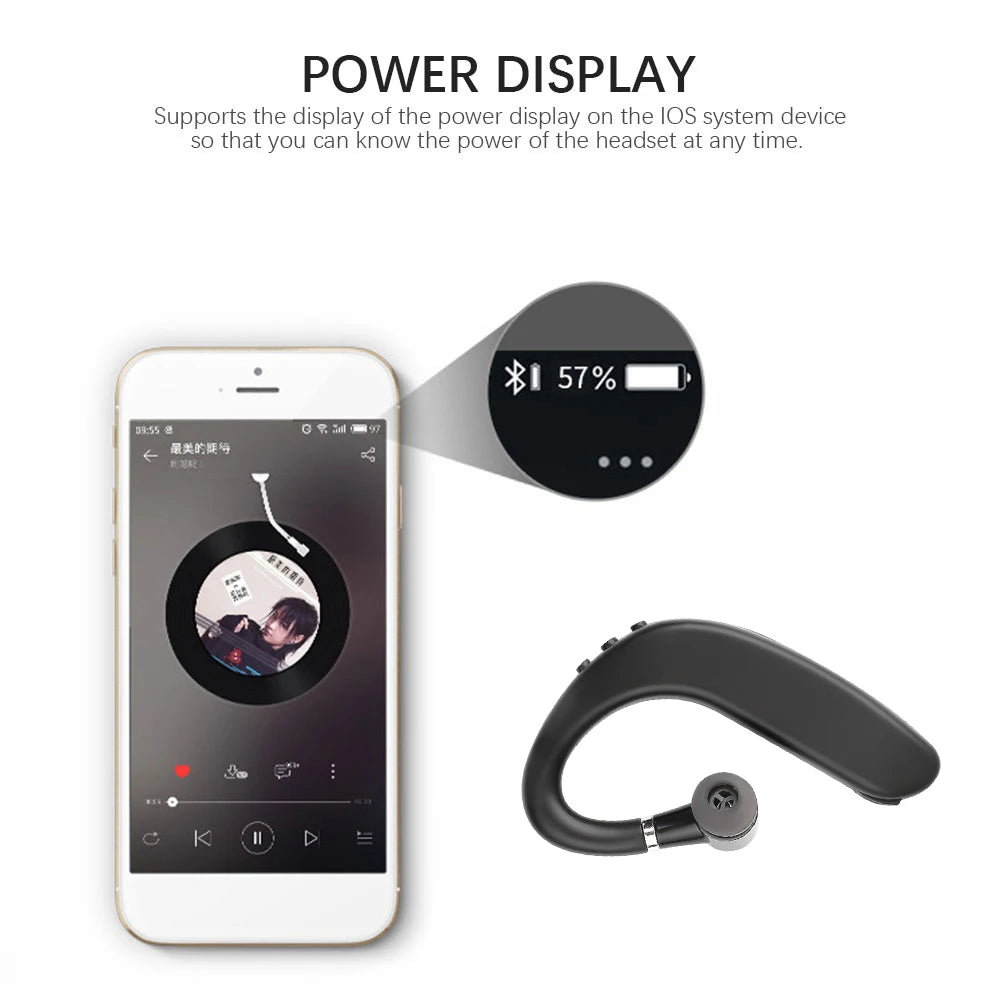 Casque sans fil Bluetooth 5.0, écouteurs d'affaires simples et durables, oreilles gauche et droite, écouteurs généraux pour téléphones mobiles
