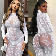 Haute élasticité mode hanche jupe portefeuille qualité femme chemise de nuit maille transparente robe moulante dames sexe creux serré Lingerie