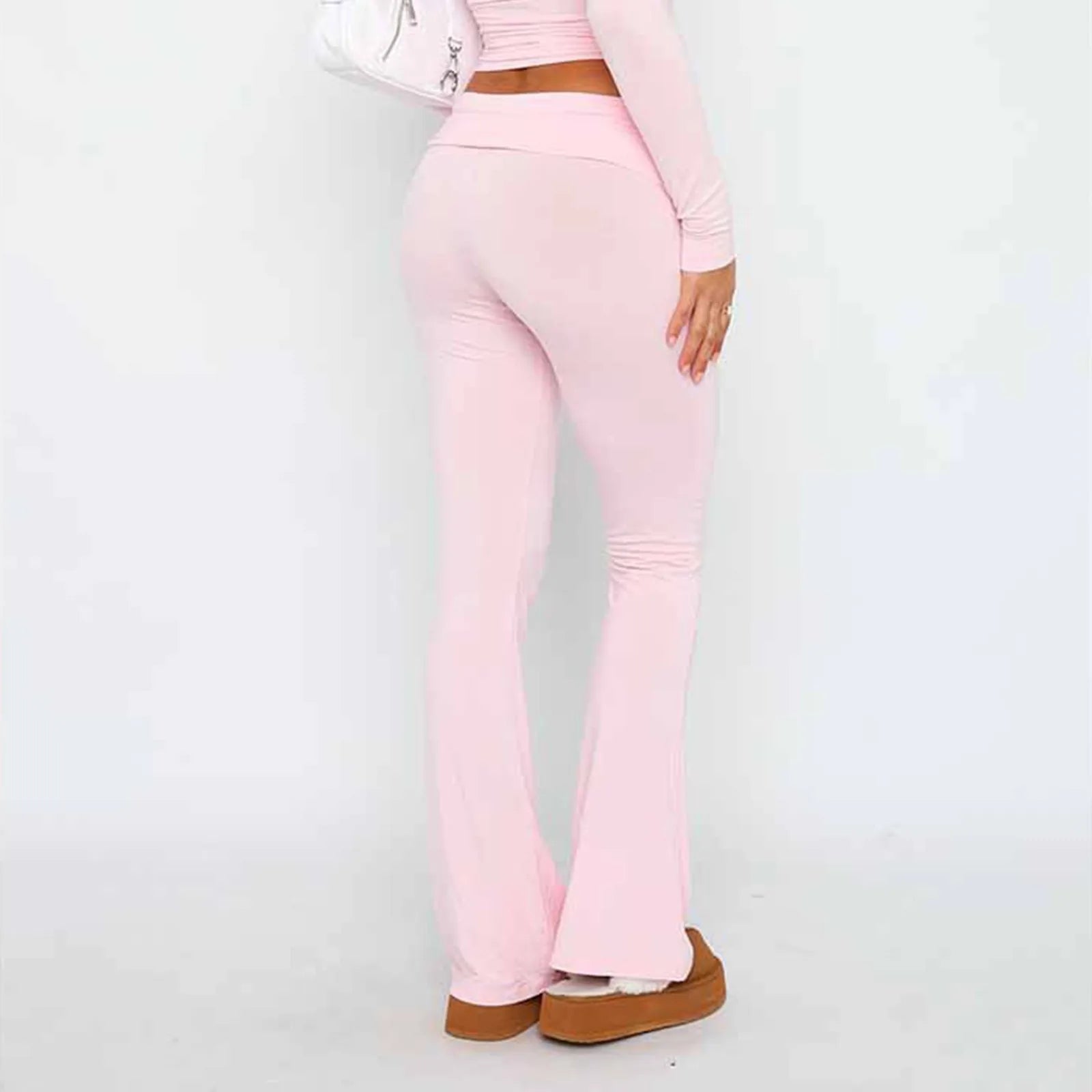 Leggings évasés pour femmes, taille haute, jambes larges, pantalons de Yoga, collants d'entraînement, de Fitness, de sport, vêtements amincissants décontractés