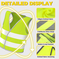 Gilet de sécurité pour enfants, vêtements réfléchissants pour enfants, formation, sport, protection scolaire, extérieur, bandes fluorescentes haute visibilité