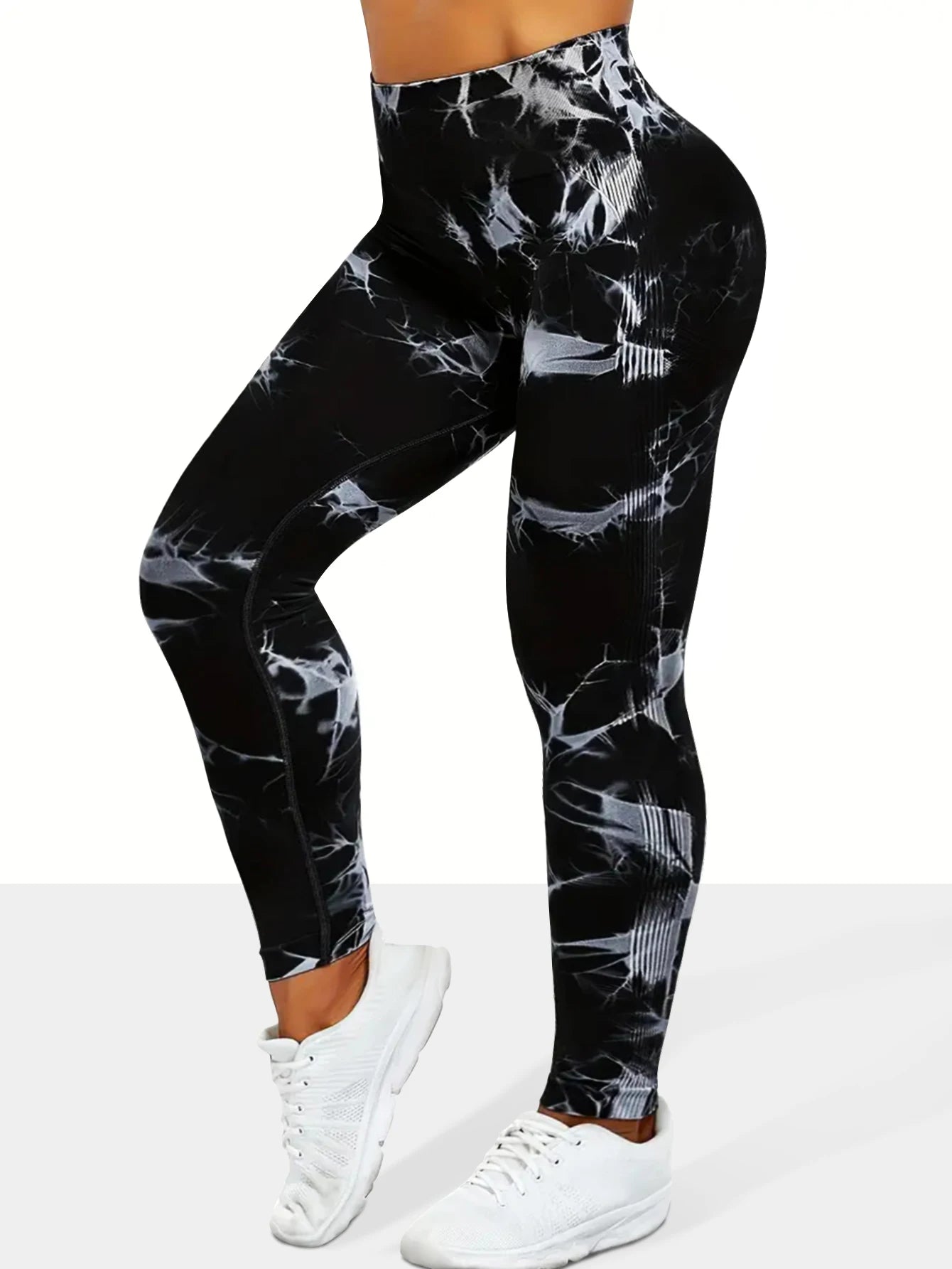 Pantalon de Yoga sans couture pour femmes, teinture par nouage, taille haute, doux et confortable, vêtements de sport, Leggings d'entraînement, collants
