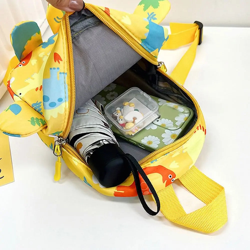 Sac à dos en nylon de dinosaure de dessin animé animal de maternelle, cartable pour enfants, petits sacs Kawaii d'école pour garçons et filles