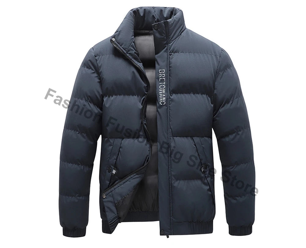Veste d'hiver pour hommes, Parkas thermiques, manteaux décontractés, classiques, coupe-vent, vestes chaudes rembourrées, vêtements pour hommes