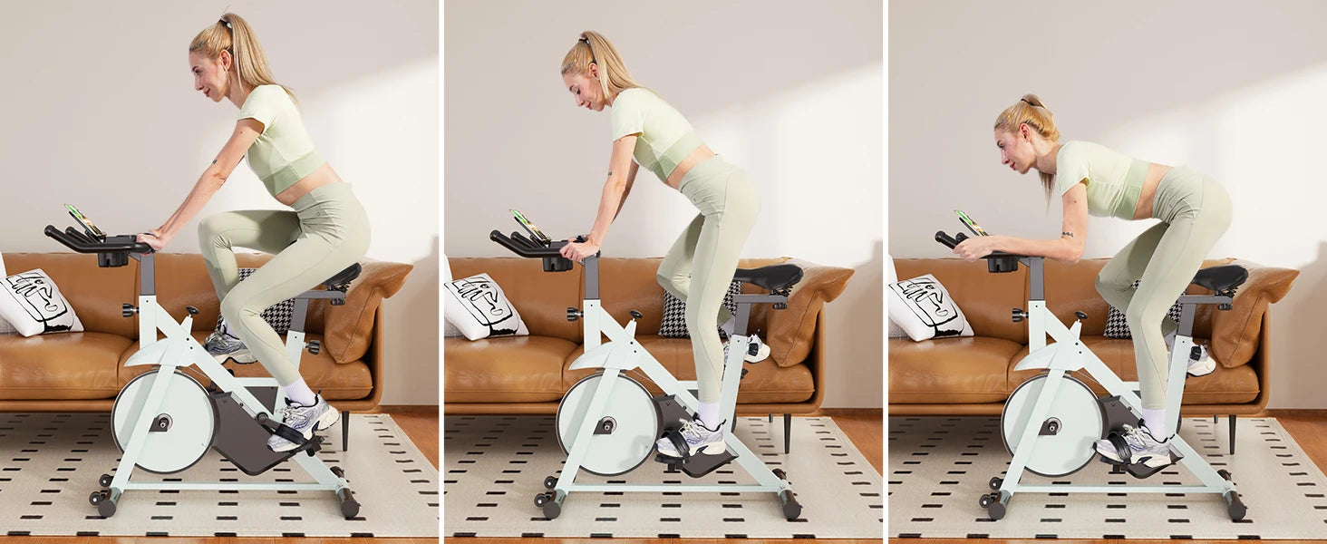 Superun Exercise Bike, 32-Level Magnetic Resistance Stationary Bike for Home, Low Noise Home Training Bike