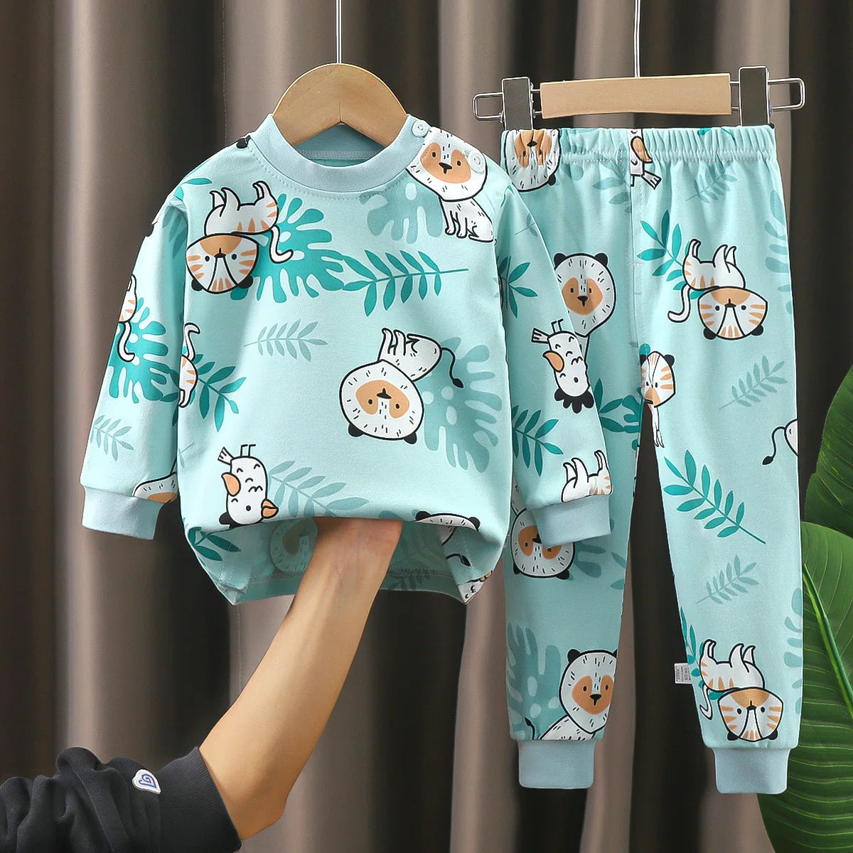 Vêtements pour enfants ensembles pour enfants vêtements pour enfants garçons filles coton automne hiver vêtements pantalons vêtements de nuit sous-vêtements