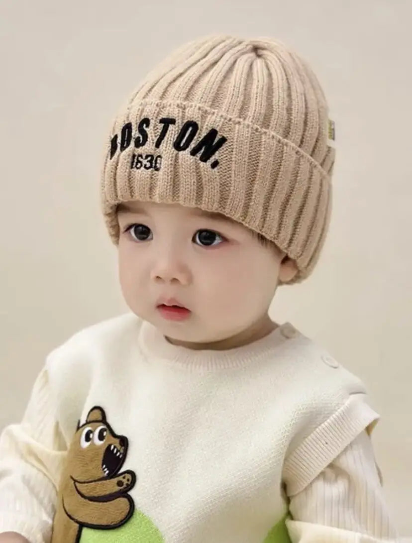 Chapeau de Protection en Laine pour Bébé, Épais et Chaud, Version Coréenne, Cadeau d'Hiver pour Enfant