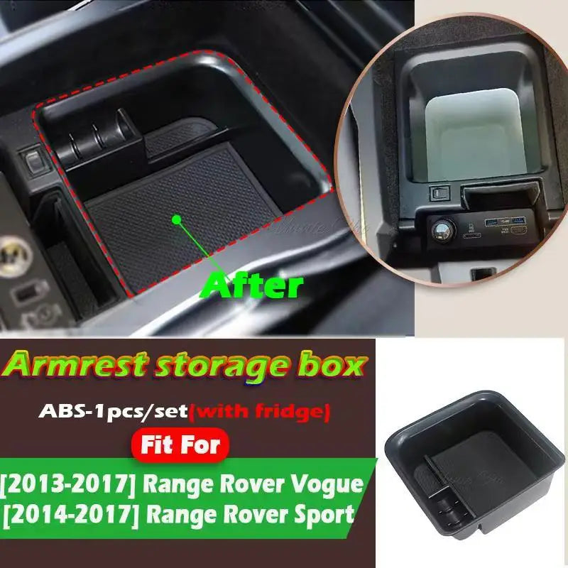 Range Rover-Boîte de rangement pour console centrale de sport, espace bien rangé, valeur d'accoudoir, fournitures de rangement