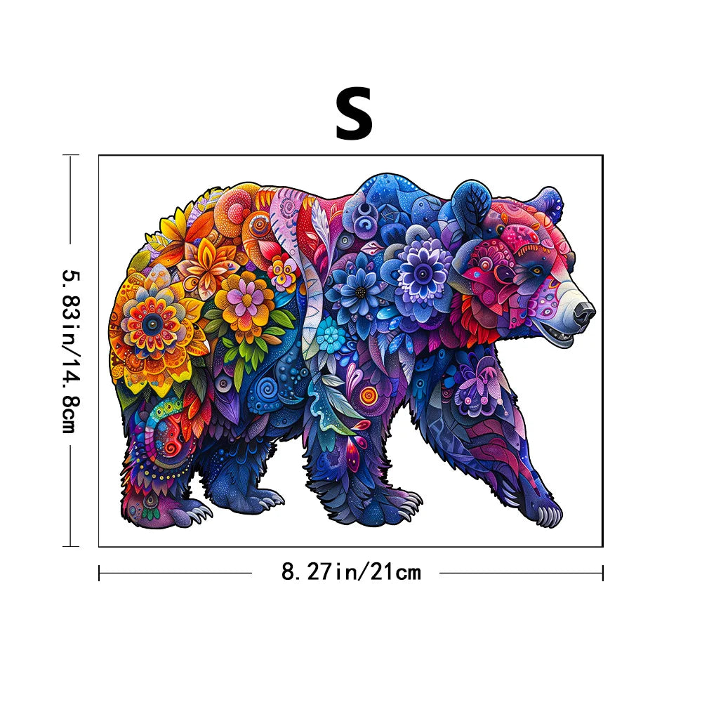 Puzzle en bois - Succulent coloré - Puzzle en bois pour adultes et enfants - Puzzle en bois animal de forme unique - Puzzle pour adultes