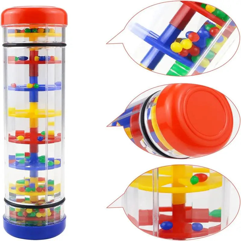 Jouets pour bébé de 6 à 12 mois, bâton de pluie sensoriel de développement, hochet secoueur, jouet pour bébé, Instrument de musique pour bébés