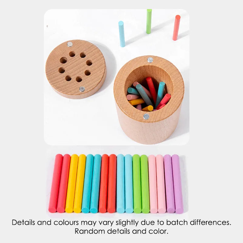 Jouets en bois Montessori, tri des couleurs, jouets à motricité Fine, jouets sensoriels assortis, Puzzle éducatif précoce pour les tout-petits