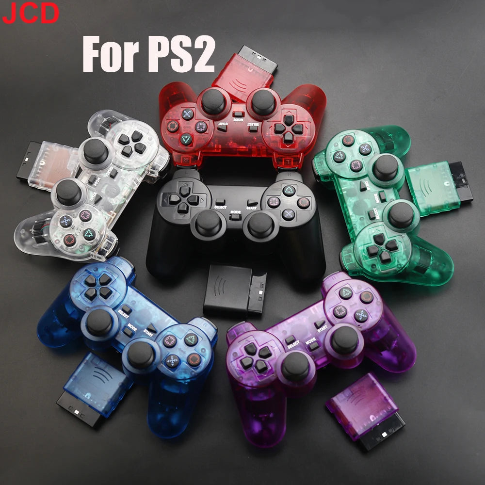 JCD 1 pièces manette de jeu sans fil pour Console PS2 manette 2.4G Double Vibration choc Joypad USB contrôleur de jeu pour PC
