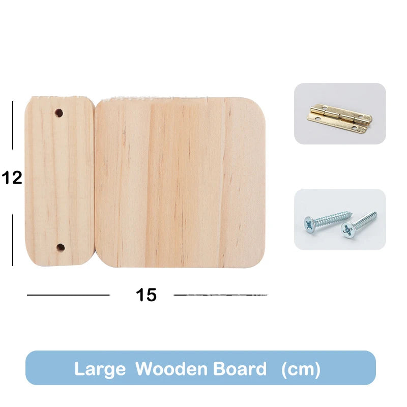 Jouets Montessori, planche occupée, accessoires de bricolage, apprentissage, éducation, jeux de société occupés pour bébé, composants de planche d'activité, pièces en bois