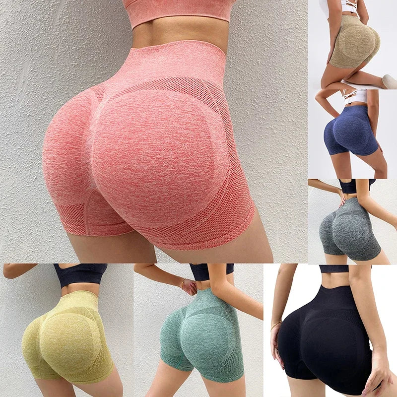 Shorts d'exercice pour femmes, nouvelle vélo, Jogging, Fitness, taille haute, Push-Up, pantalons serrés, vêtements de Yoga pour femmes