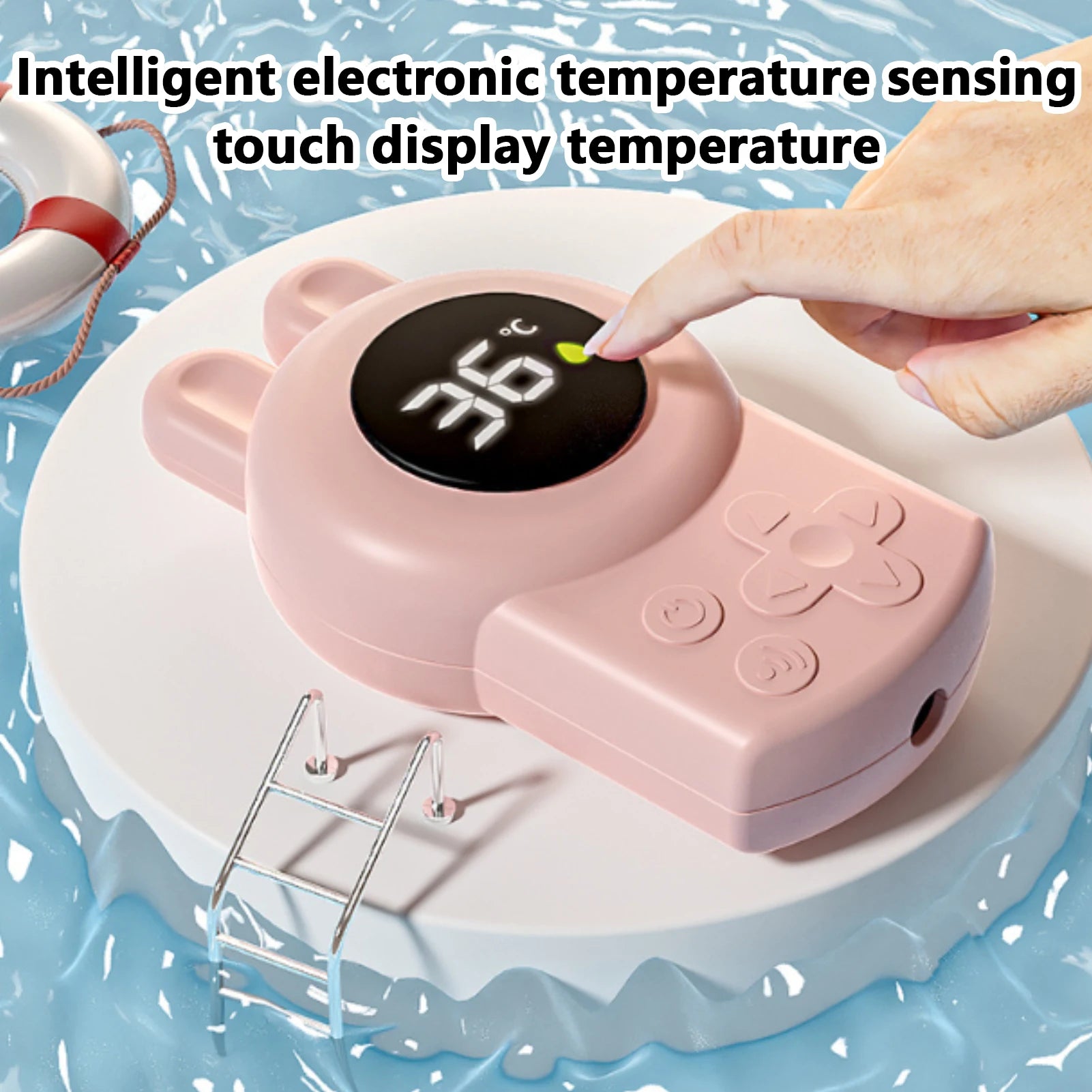 Compteur de température de l'eau, thermomètre de bain pour bébé, pour enfants, nouveau-nés, tout-petits, étanche, sécurité, jauge de température numérique, jouet flottant