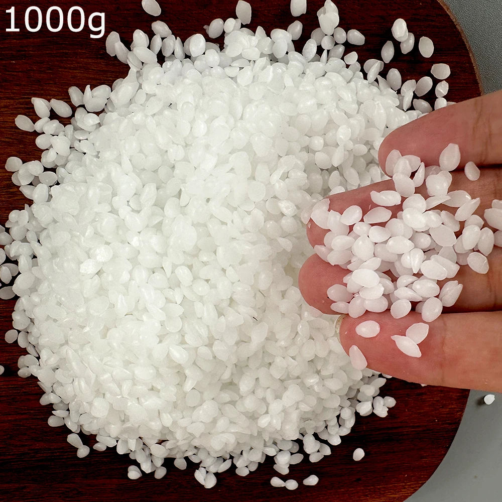 Cire d'abeille blanche, bricolage, fabrication de bougies, sac granulaire naturel pur 100%, particules de cire sans odeur, matières premières, fournitures artisanales