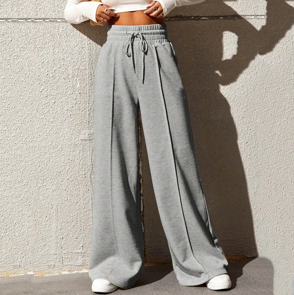 Women's athletic pants, straight leg, loose fit, wide leg, casual outdoor dance pants, Autumn 2025, new