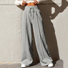 Women's athletic pants, straight leg, loose fit, wide leg, casual outdoor dance pants, Autumn 2025, new