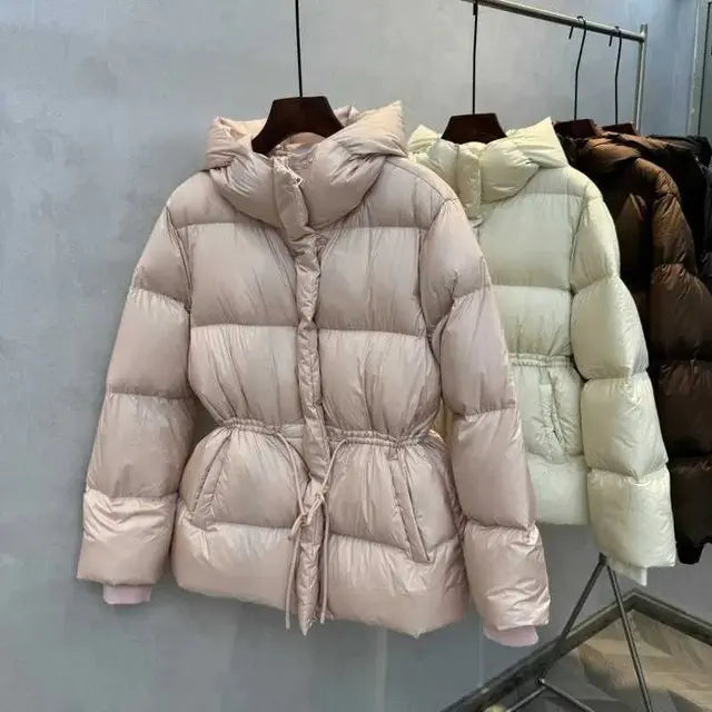 Veste femme 2025 nouveau hiver Parkas femme vers le bas coton pardessus à capuche décontracté épais chaud rembourré manteau court dames vêtements d'extérieur hauts