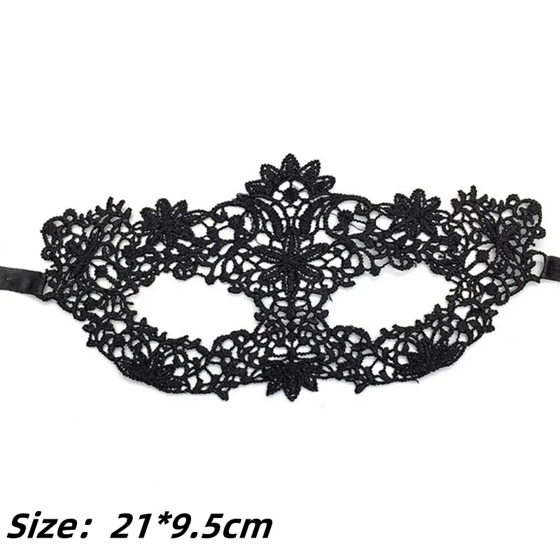 Masque pour les yeux en dentelle noire pour femmes, Sexy, Floral, mascarade, bal, princesse reine, maquillage de fête, Cosplay, boîte de nuit, accessoires