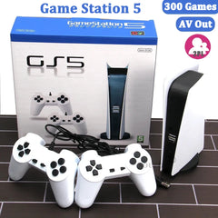 GS5 Console de jeu vidéo Mini TV Console de jeu portable manettes filaires jeu vidéo 300 jeu rétro sortie HD deux joueurs pour PS1 Etc.