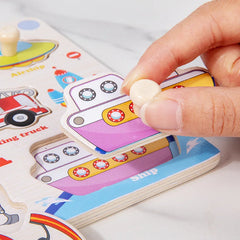 Jouets Montessori pour bébé, Puzzle 3d en bois, dessin animé, Intelligence animale, jouets éducatifs d'apprentissage précoce pour enfants