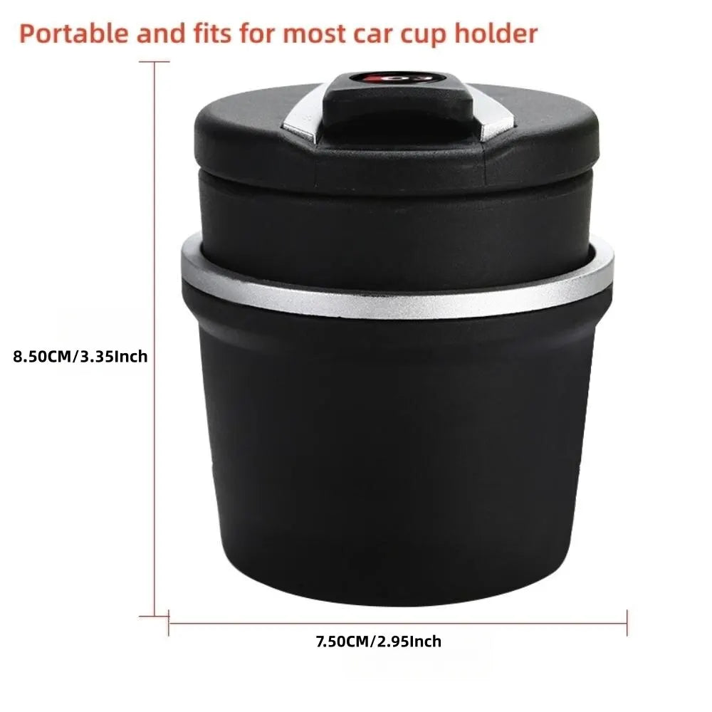 Cendrier de voiture Portable LED avec indicateur lumineux automatique, porte-cendres de Cigarette créatif, tasse, porte-gobelet de voiture, accessoire, 1 pièce