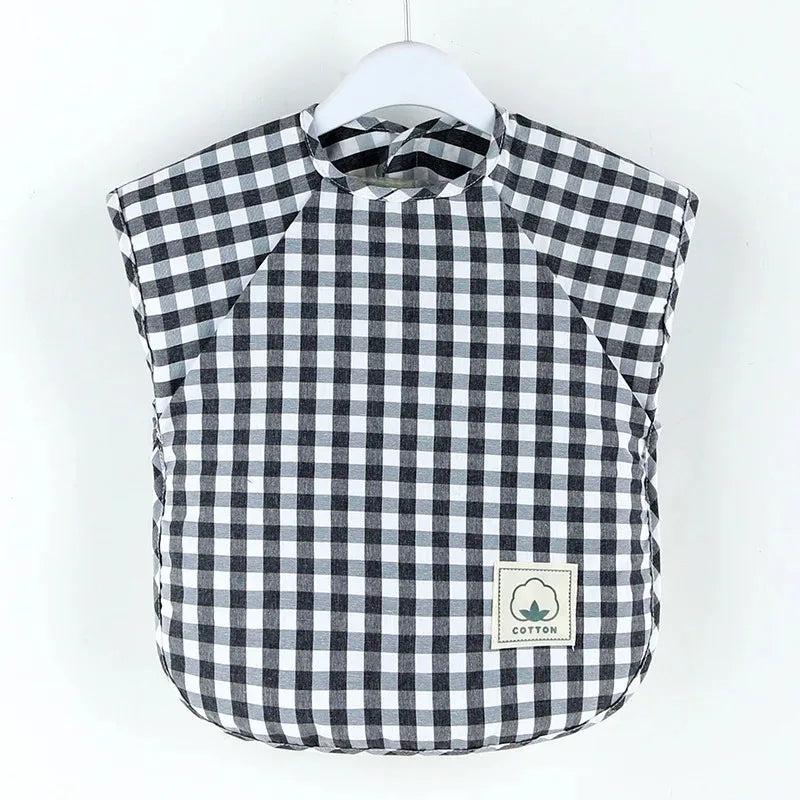 Bavoir mangeant pour bébé, tablier imperméable sans manches, salopette alimentaire, peinture en argile faite à la main, vêtements de travail pour filles et garçons, tissus à roter