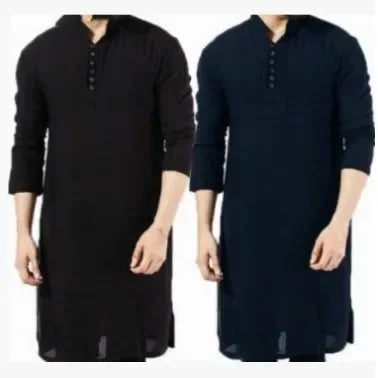 Abaya-Robe à manches longues pour hommes, chemise islamique, caftan élégant, pakistanais, vêtements indiens, Eid musulman, S-5XL