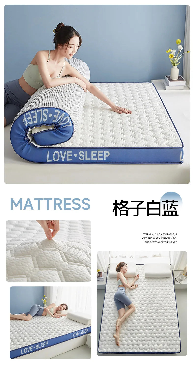 Matelas de lit Tatami pliable en Latex tricoté de qualité supérieure, pour dortoir d'étudiants, chambre à coucher, tapis de protection pour la maison