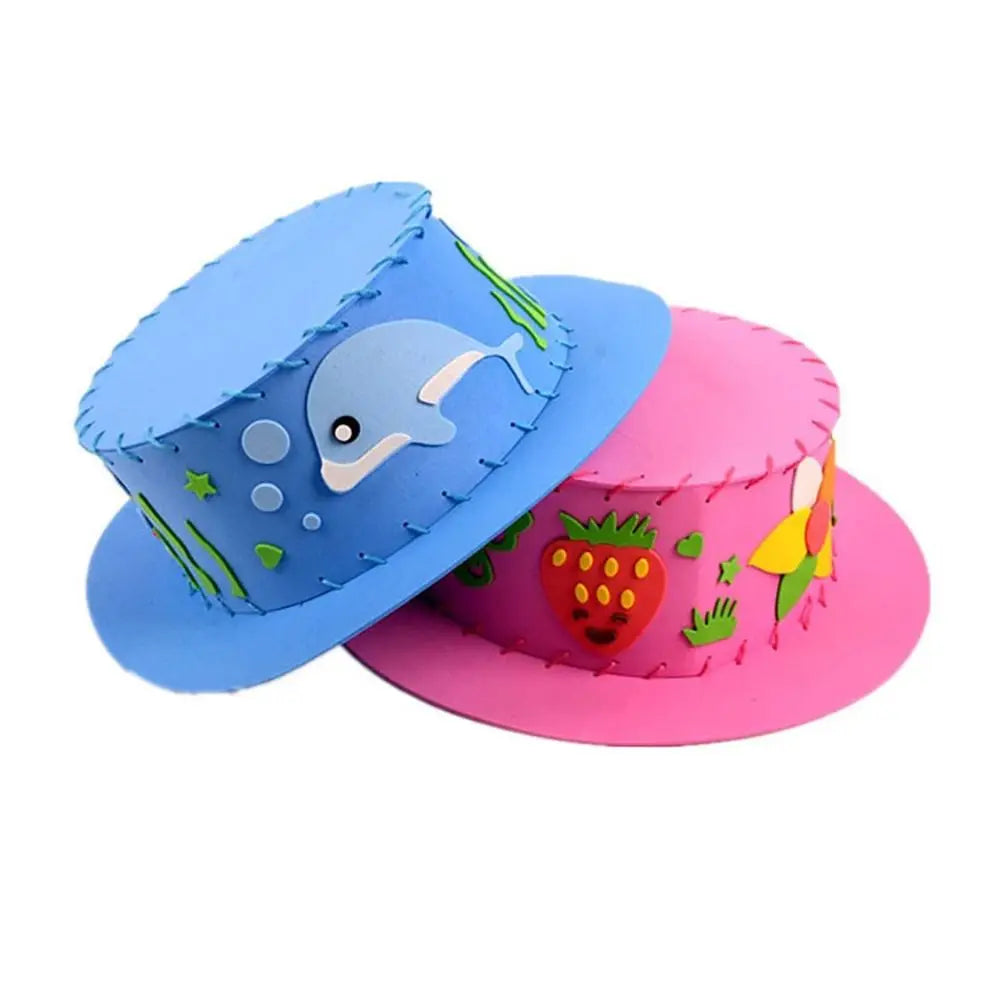 Olighat de couture fait à la main pour enfants, chapeau de dessin animé bricolage, casquette pour enfants, cadeau créatif pour tout-petits