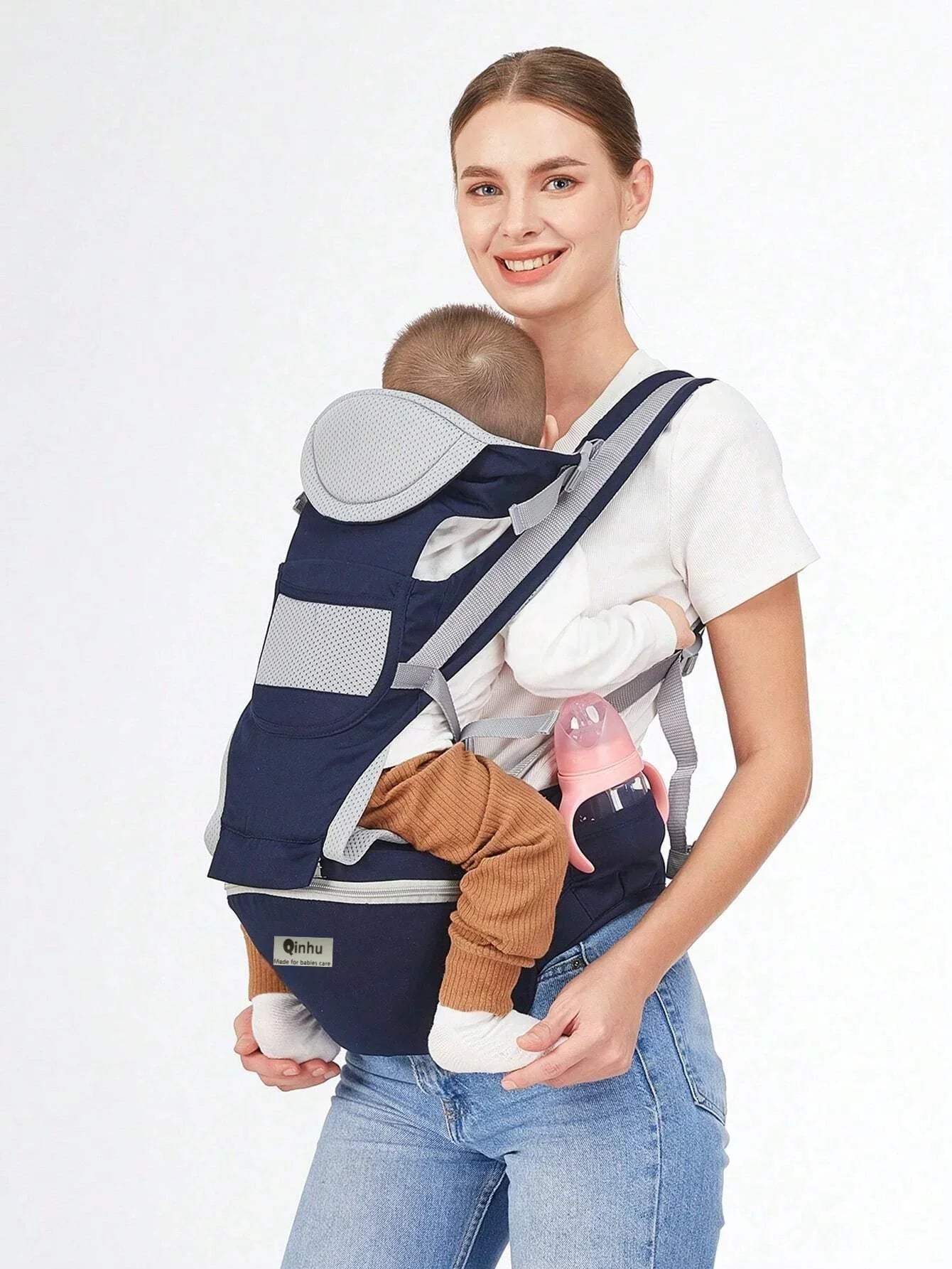 Nouveau porte-bébé ergonomique réglable avec siège de hanche, Portable et multifonctionnel, adapté aux voyages, aux loisirs et à un usage quotidien