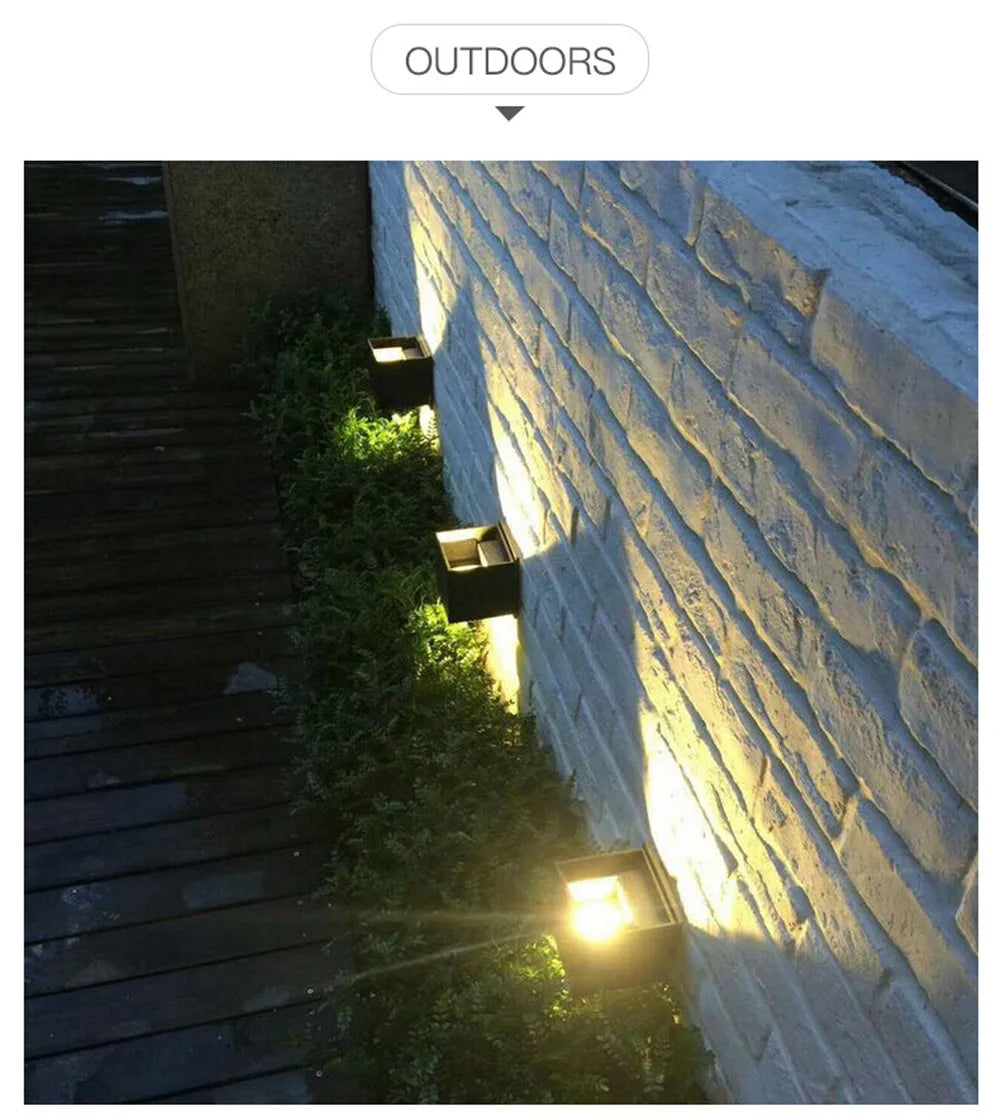 LED 6 W/12 W extérieur étanche IP65 applique murale porche jardin applique et intérieur chambre salon décoration éclairage lampe