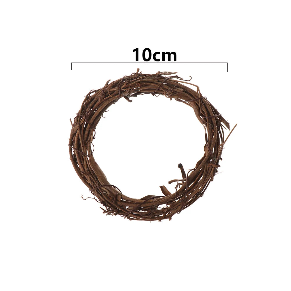 Decorative rattan garland for Ramadan, Eid Mubarak wedding wreath, garland supplies, DIY party, 8cm-30cm