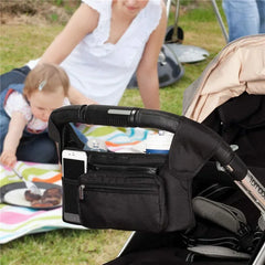 Sac de rangement pour poussette de bébé, sac suspendu de voyage de grande capacité, sac pour maman, porte-bouteille de téléphone, sacs à couches, accessoires de poussette pour bébé