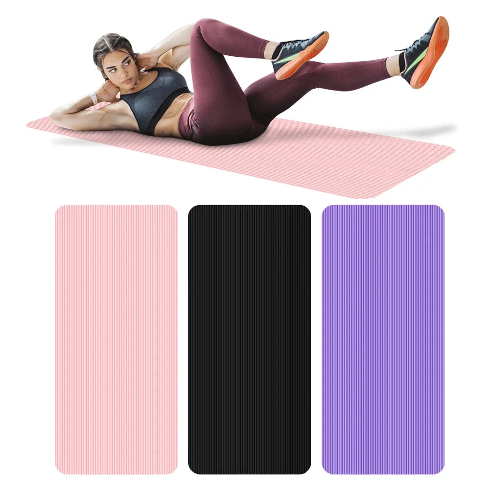 Tapis de Yoga antidérapant, épais, couleur unie, Fitness, entraînement multifonction pour la salle de sport à domicile