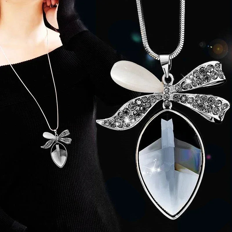 Colliers longs avec pendentif trapézoïdal en pierre semi-précieuse pour femmes, Vintage carré géométrique, cadeaux féminins, bijoux, nouvelle collection 2025