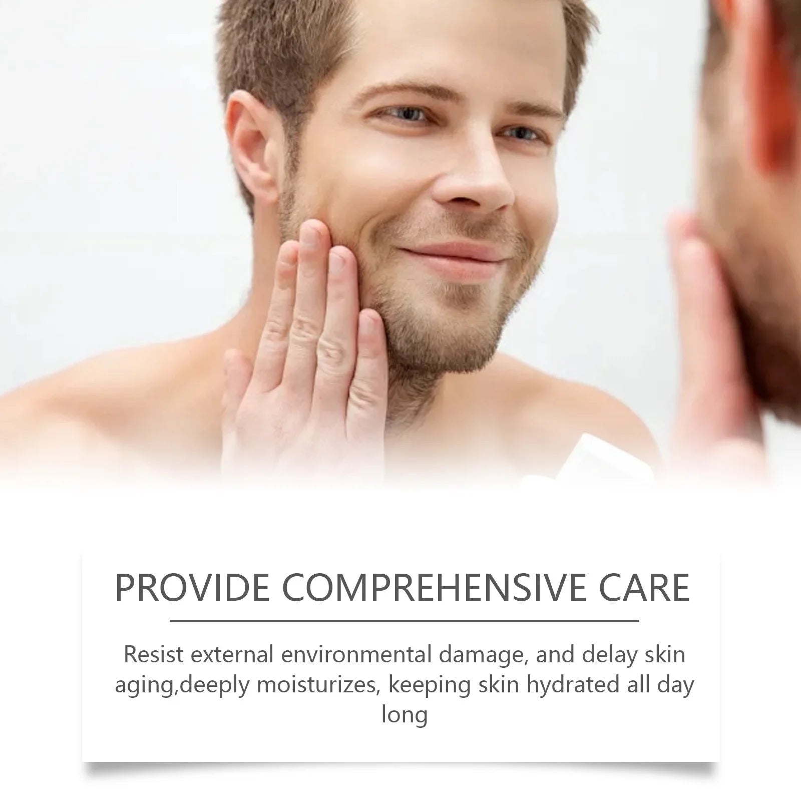 Crème hydratante pour le visage au collagène pour homme, élimine les cernes foncés, aide à éclaircir les pores, améliore le contrôle de l'huile, raffermissant, soins du visage, gratitude