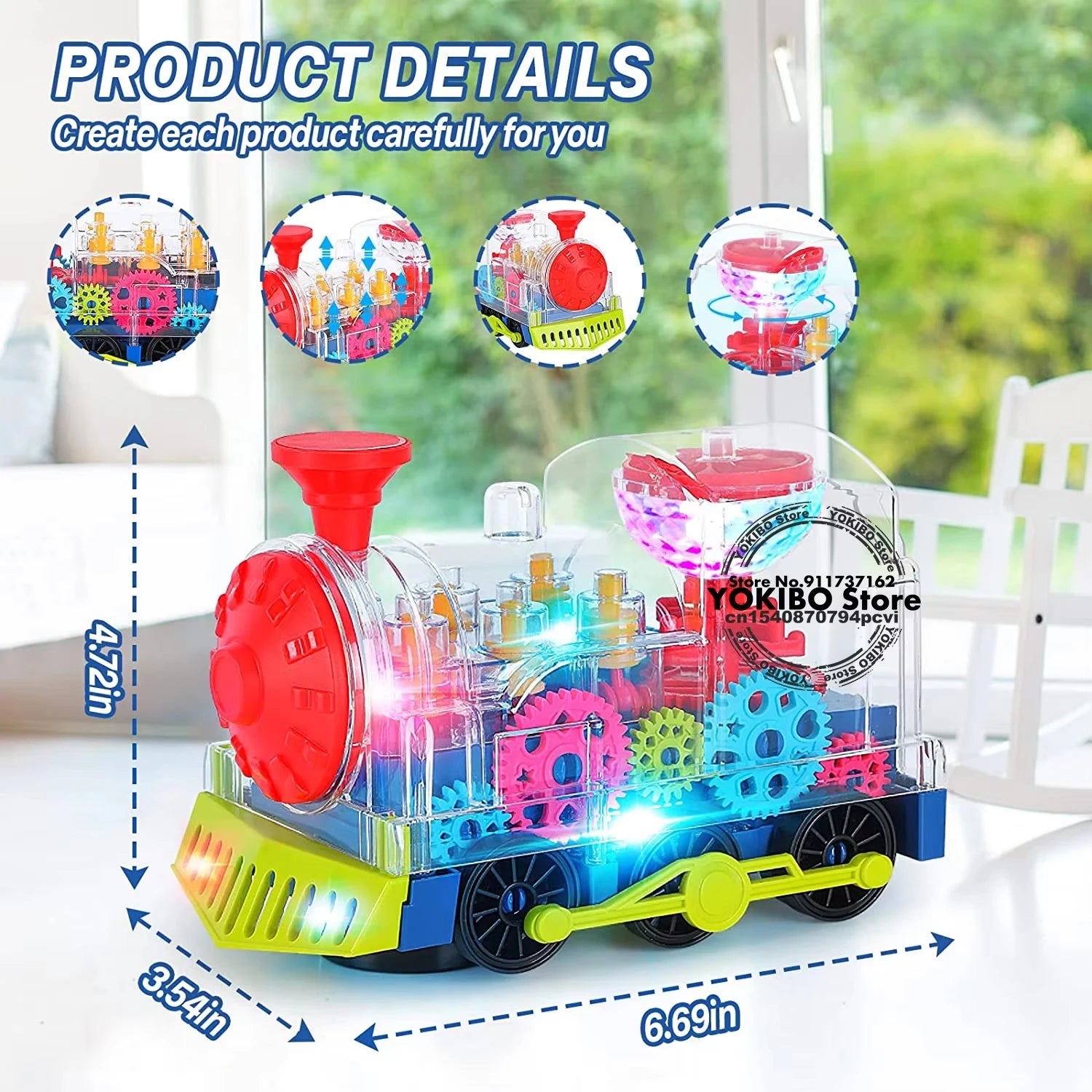 Train électrique jouet pour enfants tout-petits Train rampant avec son léger musique jouets éducatifs précoces jouets de Train pour enfants jouets pour bébés