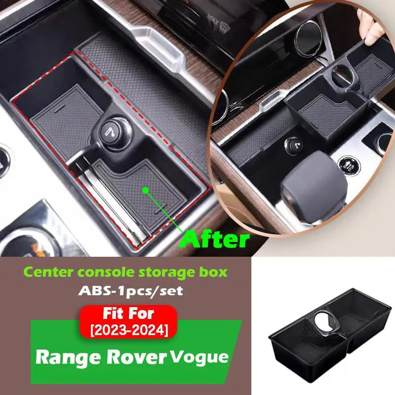 Range Rover-Boîte de rangement pour console centrale de sport, espace bien rangé, valeur d'accoudoir, fournitures de rangement