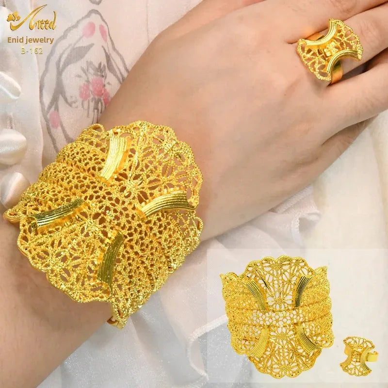 Bracelet en cuivre grande taille pour femme, bijoux de mariage tendance, non décolorant, fabriqué à la main en Chine, très populaire et très vendu