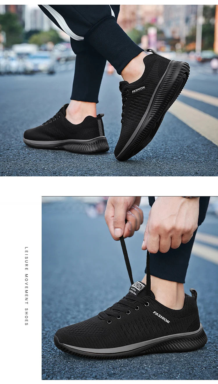Men's Lightweight Running Shoes, Classic Mesh Walking Shoes, Breathable Casual Shoes, Men's Fashion Moccasin Sneakers