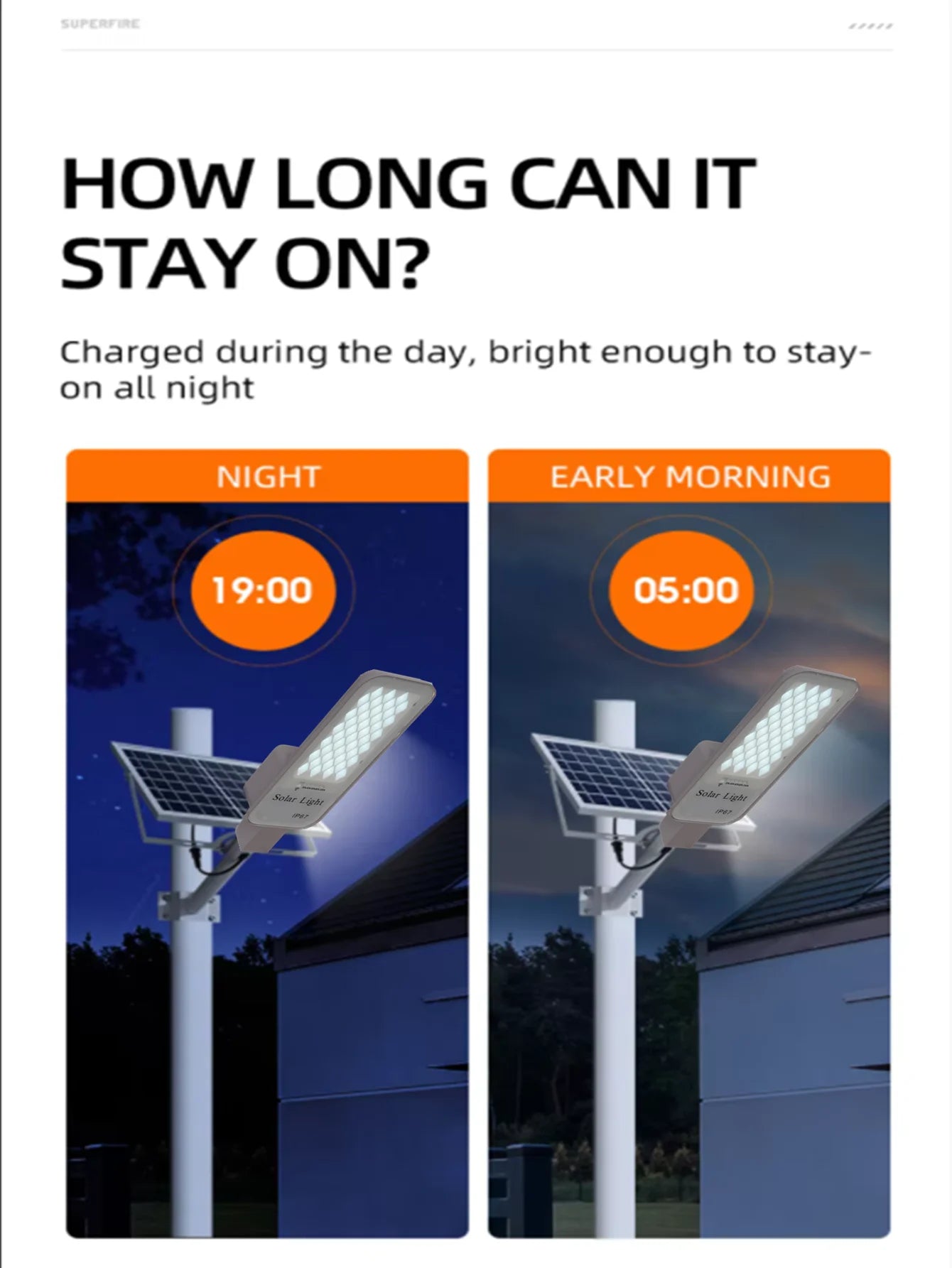 250W LED lumière solaire jardin extérieur étanche lampadaire solaire crépuscule à l'aube avec télécommande IP65 applique murale solaire