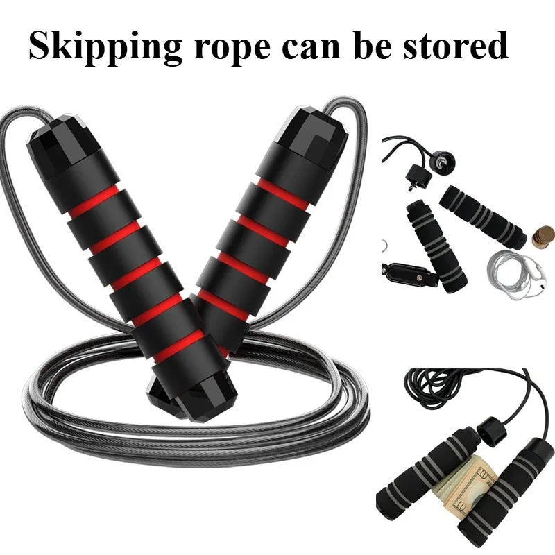 1 pièces la nouvelle corde à sauter fil d'acier exercice de saut réglable saut Fitness entraînement entraînement équipement de Sport à domicile sans enchevêtrement