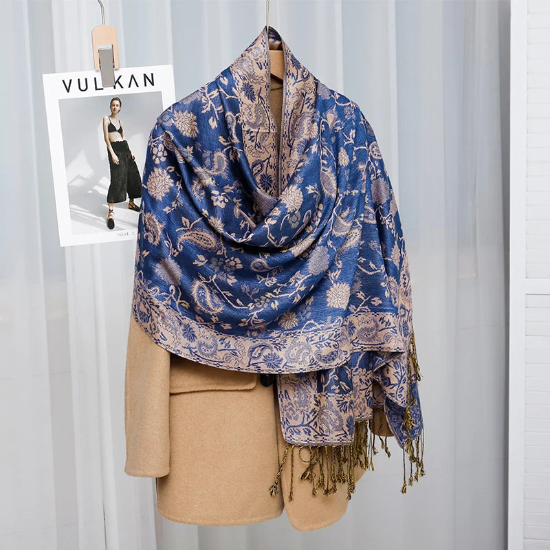 Foulard Paisley impressions Design Hijabs Pour Femme Cachemire Pashmina Chale Dame enveloppe Chaud Hiver Foulards Femme