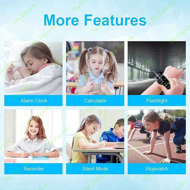 Enfants montre intelligente 2G SOS GPS localisation carte Sim appel montre intelligente caméra montre étanche cadeau pour Ios Android enfants cadeaux 2025