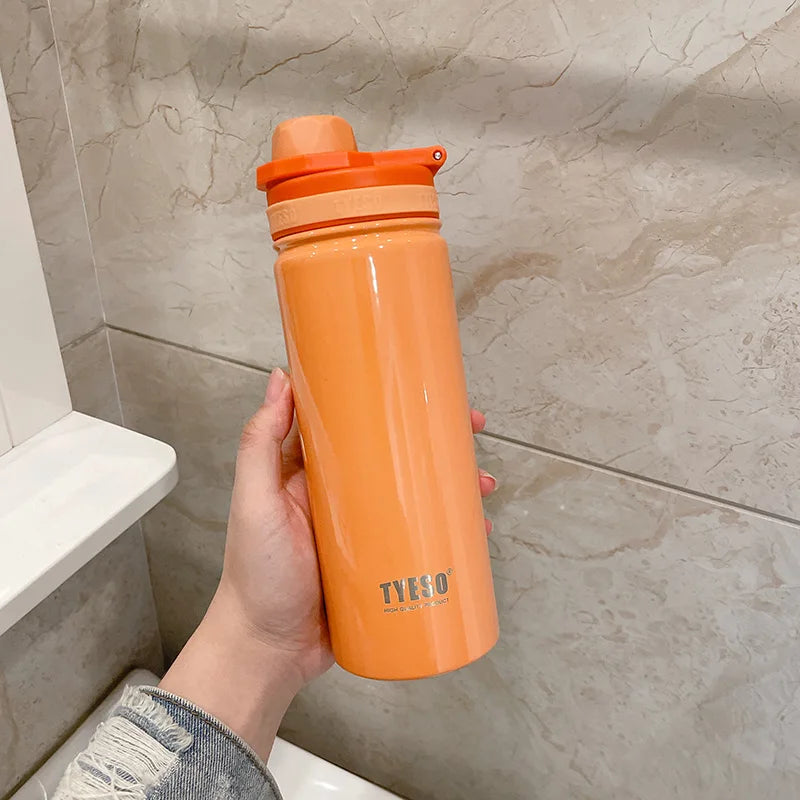 Tyeso – bouteille d'eau Thermos en acier inoxydable, flacon sous vide de Sport Portable, garde le froid et la chaleur, tasse thermique, gobelet isolé pour voiture