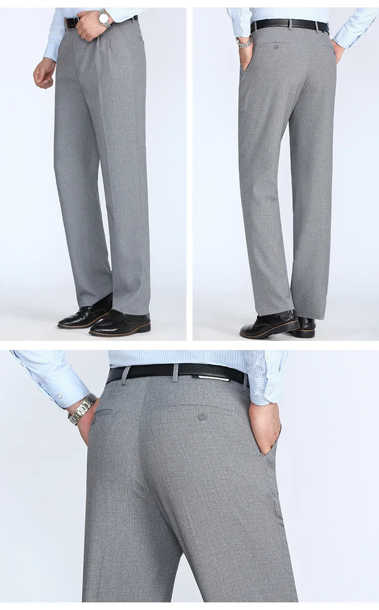 Men's trousers, men's clothing, men's pants, high-waisted trousers, spring/summer trousers, British streetwear style, casual office trousers