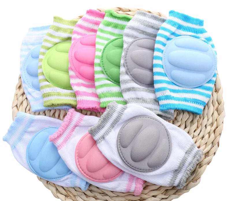 Genouillères pour bébé, chauffe-jambes, guêtre de sécurité antidérapante pour filles et garçons, coudière rampante, accessoires de protection pour nourrissons en bas âge