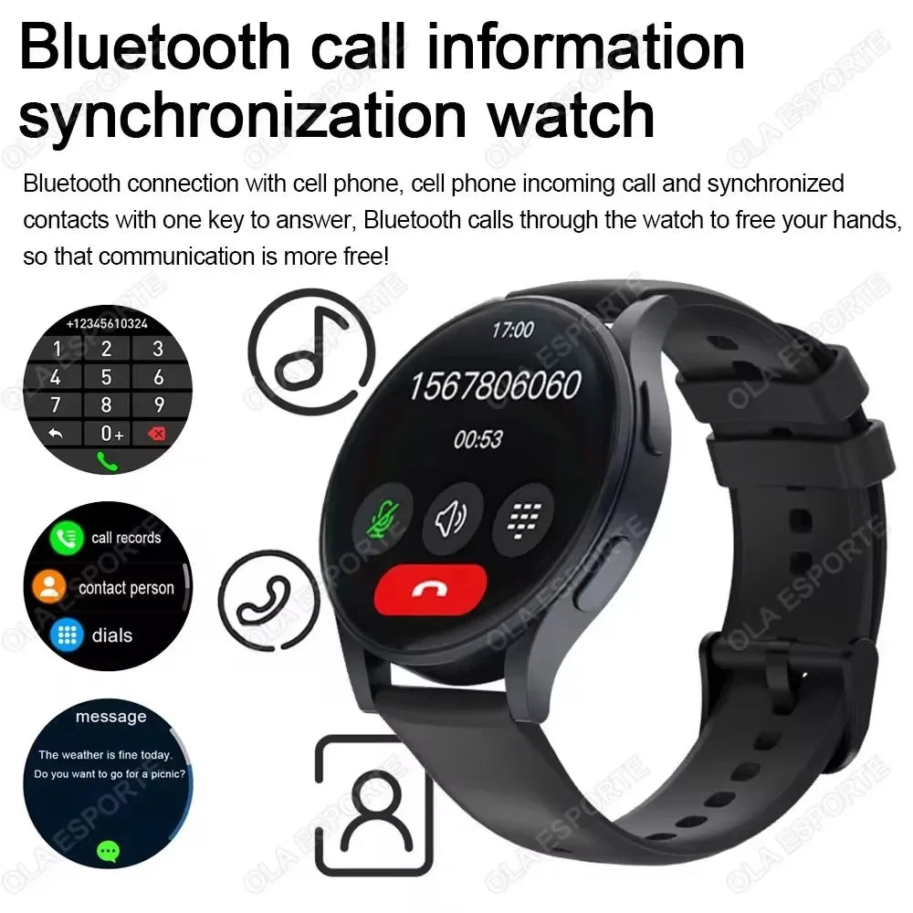 Smartwatch femmes montre 6 surveillance de la santé montre étanche Assistant vocal Bluetooth appel montre intelligente 2025 nouveau